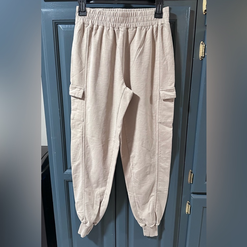 Ruby Ribbon Tan Jogger Pants - Picture 2 of 4